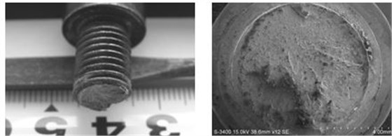 螺栓脆性斷裂形貌，螺栓脆性斷口形貌