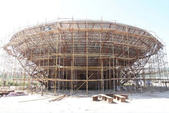 天問一號火星探測器，70米天線（GRAS-4）制造過程圖